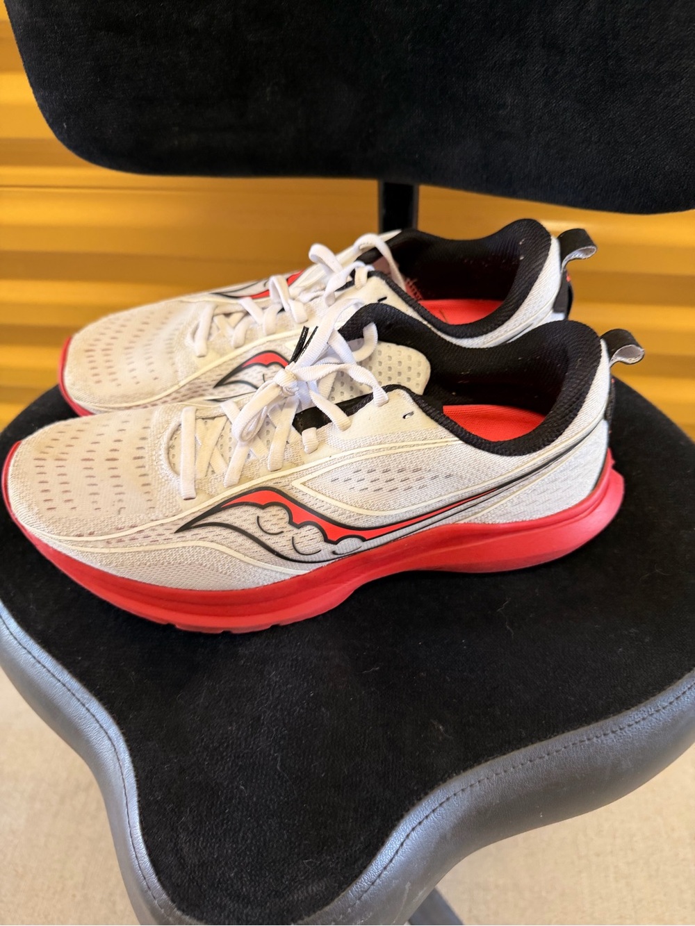 Saucony White Red and Black Women's Athletic Running Shoes